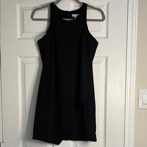 Elegant Black Sleeveless Mini Dress